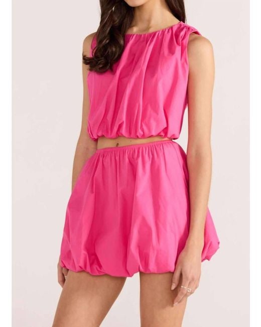 MINKPINK Pink Celestia Bubble Skirt