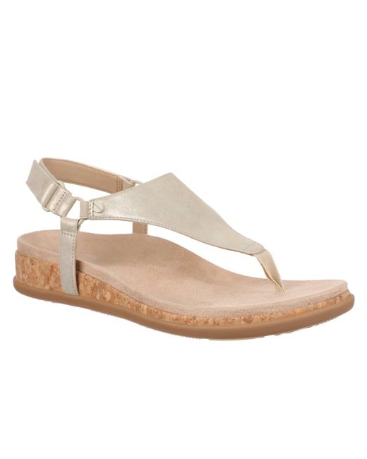 Vionic Black Kirra Toe Post Walking Sandal