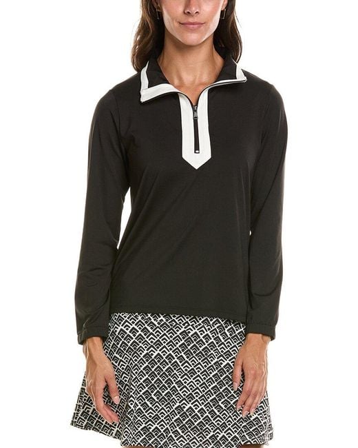 Duffield Lane Black Active Tory 1/4-Zip Pullover