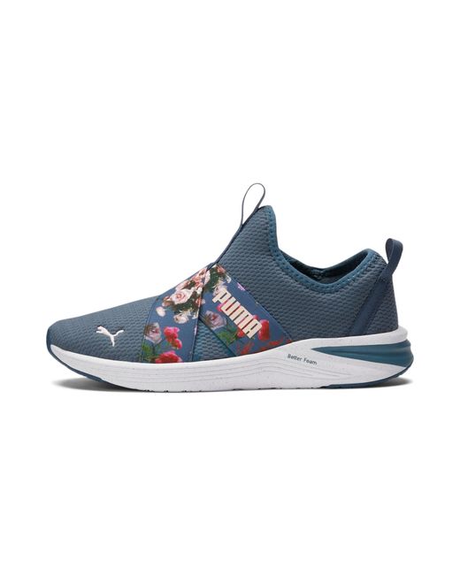 puma women's better foam prowl floral slip on training shoes
