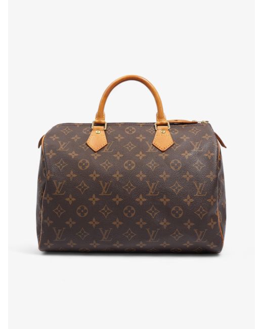Louis Vuitton Brown Speedy Monogram Coated Canvas Top Handle Bag