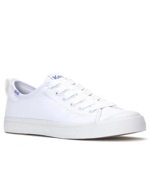 Keds White Cruise Canvas Sneakers Slip On Classic Casual Shoes Gal1483