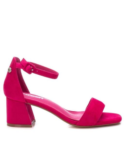 Xti Pink Heeled Sandals