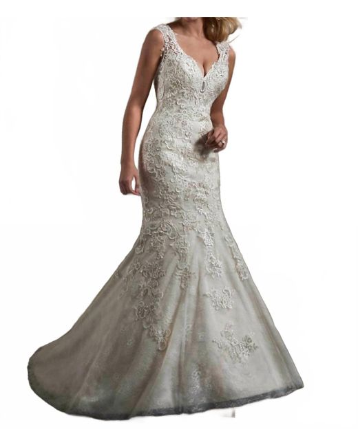 Mary's Bridal Women's Gray Low Back Mermaid Dress