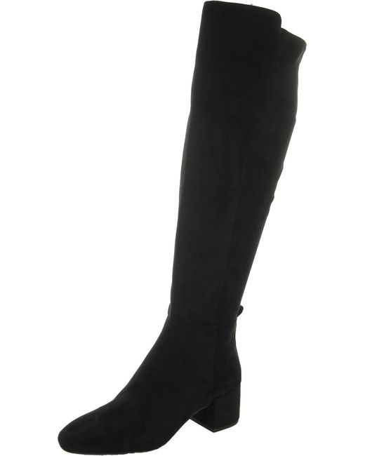 MICHAEL Michael Kors Black Faux Suede Tall Over-the-knee Boots