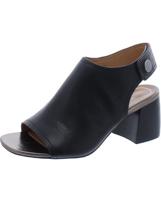 Vionic Blue Valencia Leather Ankle Mules