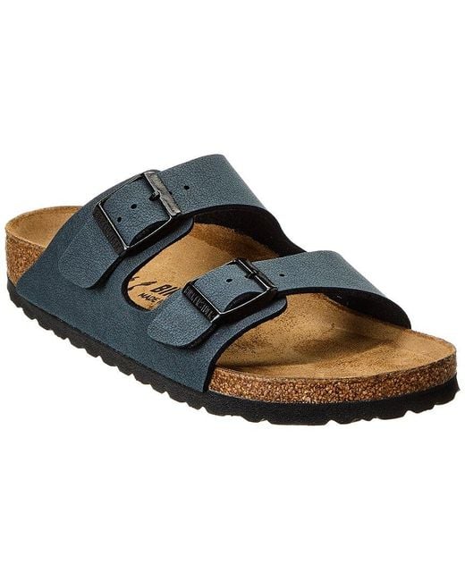 Birkenstock Blue Arizona Bs Narrow Fit Birkibuc Sandal for men