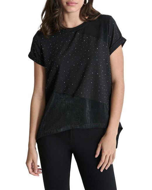 DKNY Black Knit Top
