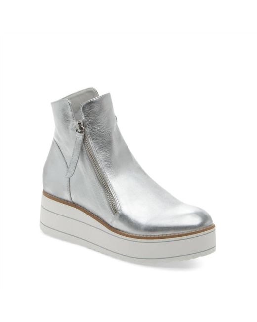 Silent D Gray Nene Wedge Bootie