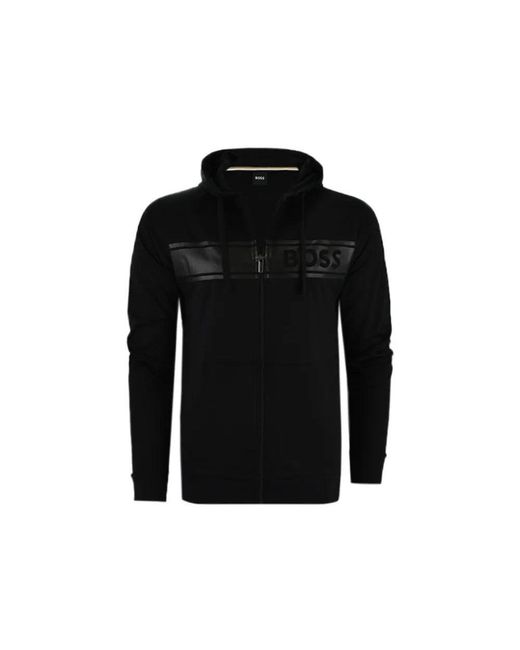 Boss Black Boss Authentic Zip Up Hooded Sweatshirt for men