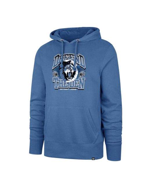 '47 Blue Detroit Lions Domestic Headline Hoodie for men