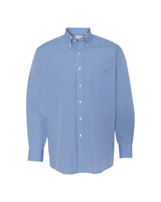 Van Heusen Blue Gingham Check Shirt for men