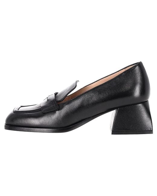 NODALETO Black Square Toe Pumps