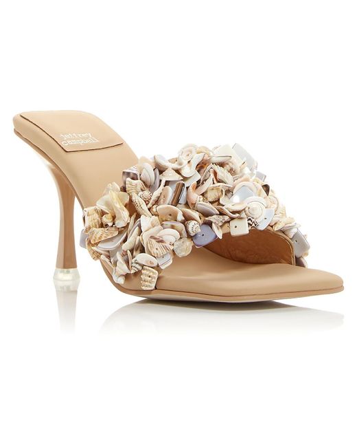 Jeffrey Campbell Natural Slip On Heels Slide