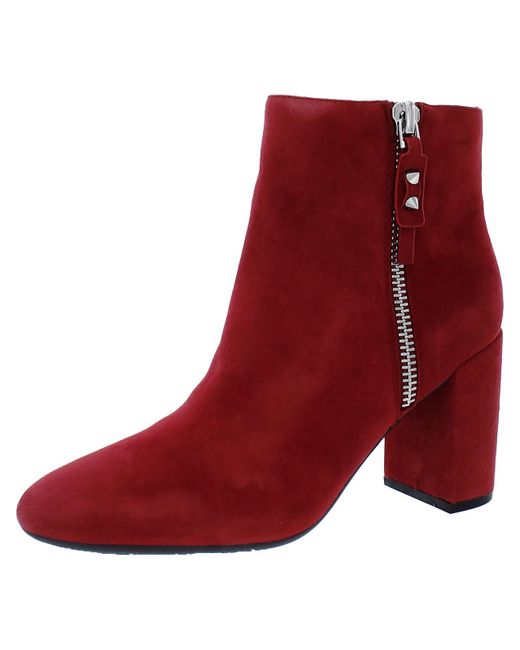Nine West Red Takes 9x9 Leather Ankle Booties
