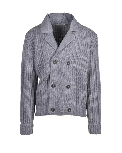 Kangra Gray Double-Breasted Jacket for men