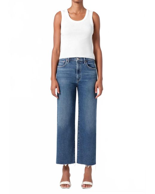 Agolde Blue Harper Crop Jean