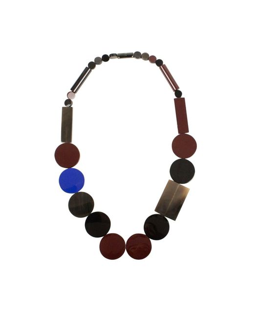 Hermès Blue Color 'corne De Buffle Laquee' Necklace