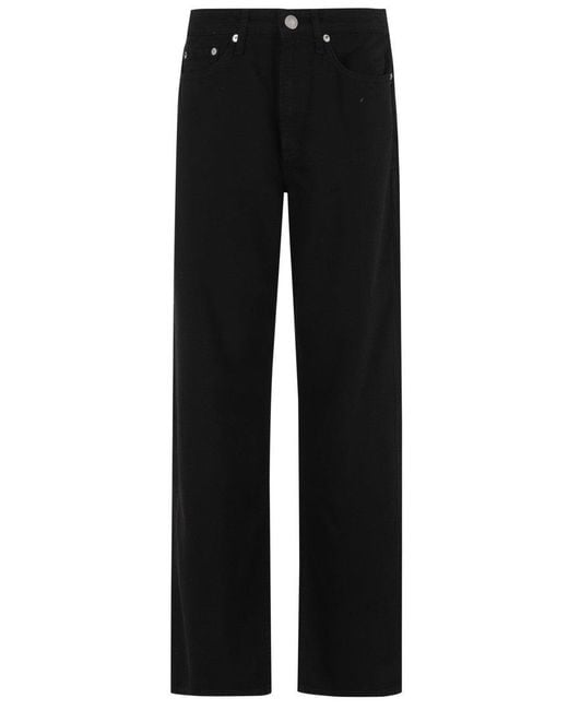 Rag & Bone Black Featherweight Logan Five-Pocket Jeans