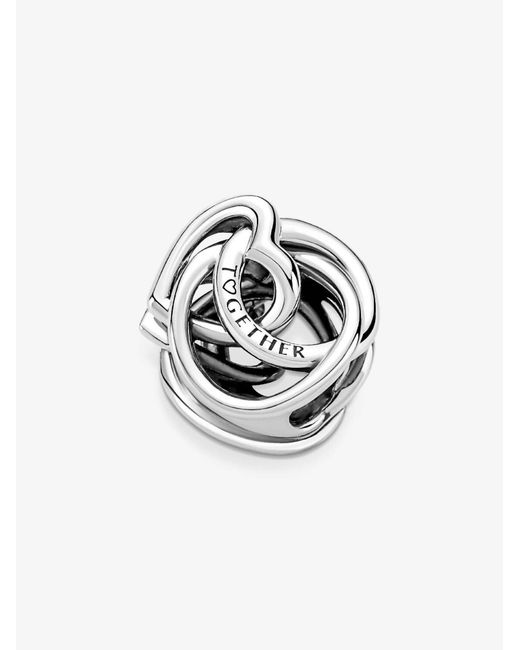 Pandora White Family Always Encircled Heart Charm