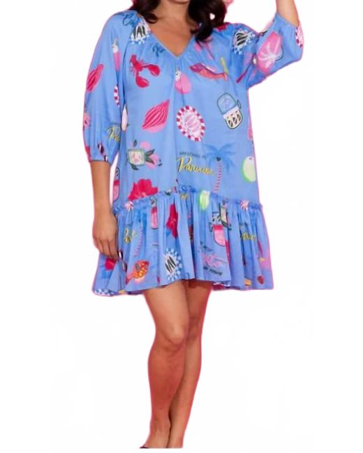 Alden Adair Blue Lydia Dress