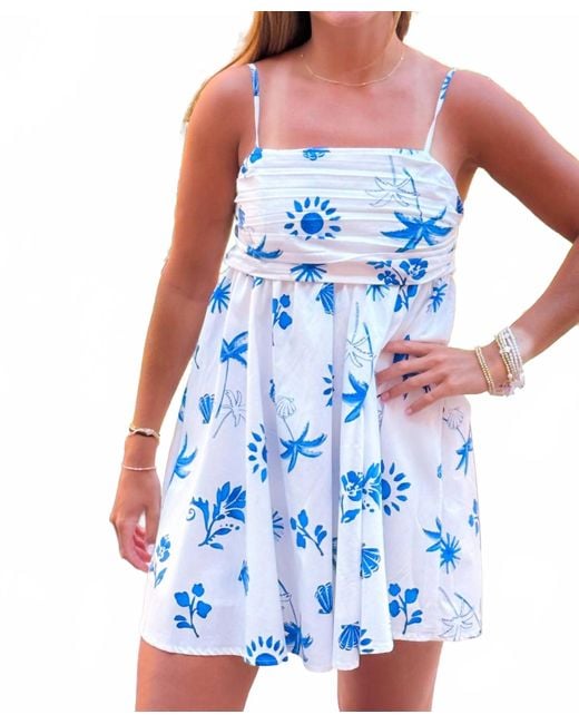 Lilbelle Charlotte Blue Island Azure Mini Dress