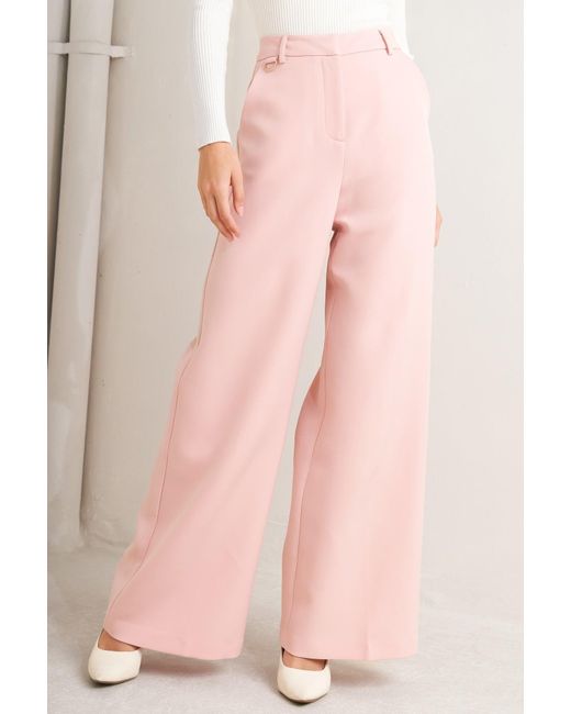 TRUEDAMES Pink Elevated Classic Woven Pants