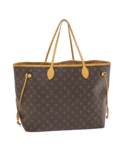 Louis Vuitton Brown Neverfull Gm Canvas Tote Bag (pre-owned)