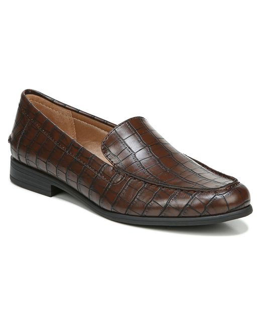 LifeStride Brown Margot Faux Leather Slip On Loafers
