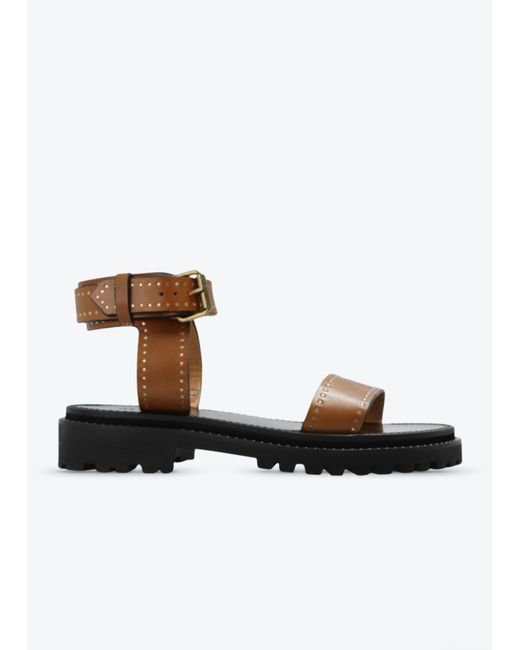 Isabel Marant White Breena Sandals