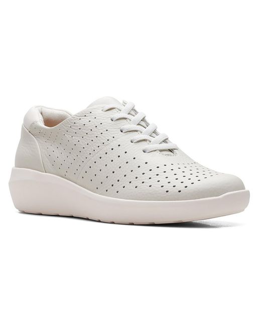 Clarks White Kayleigh Aster Gym Running Casual And Fashion Sneakers