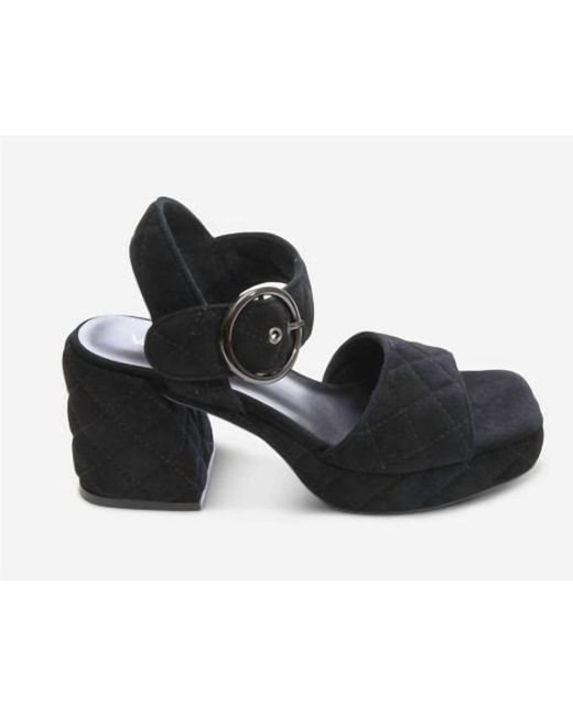 Vaneli Black Moppet Quilted Platform Heels