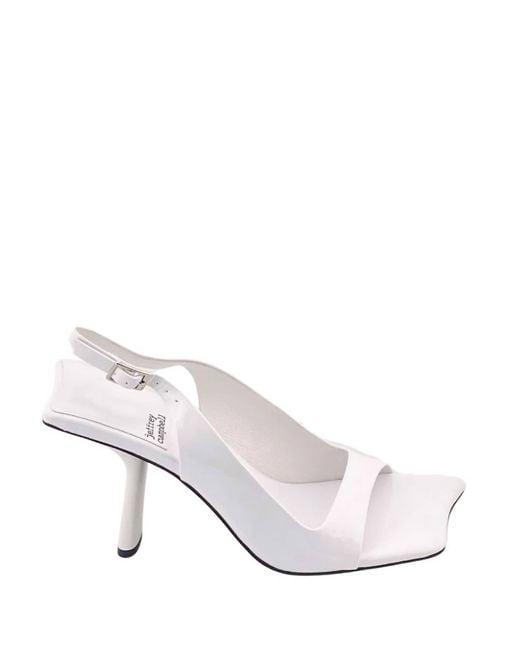 Jeffrey Campbell White Surrealist Sandals