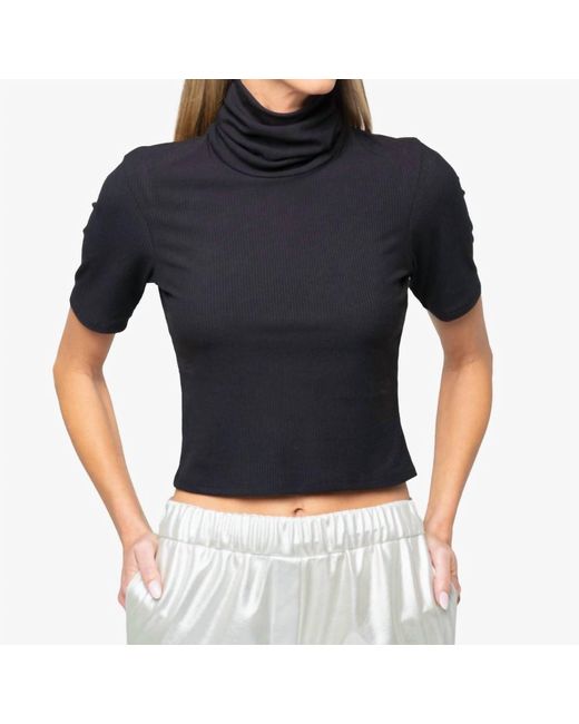 JBQ Black Demi Turtleneck Top