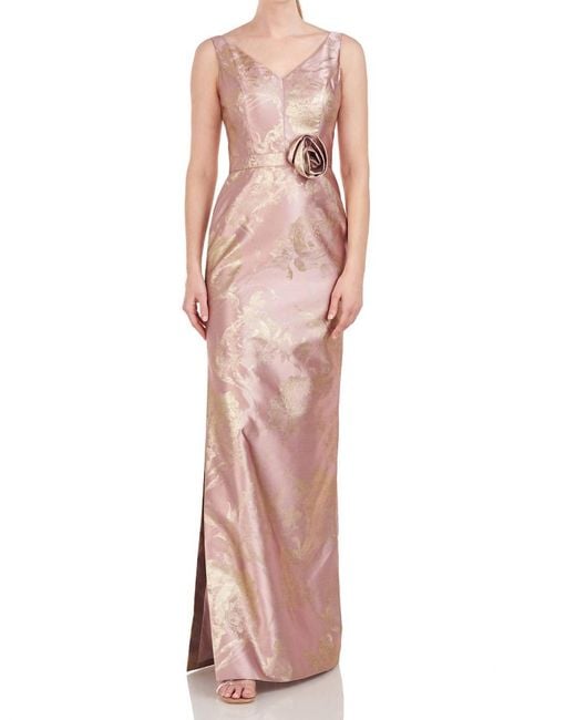Kay Unger Pink Joan Column Gown