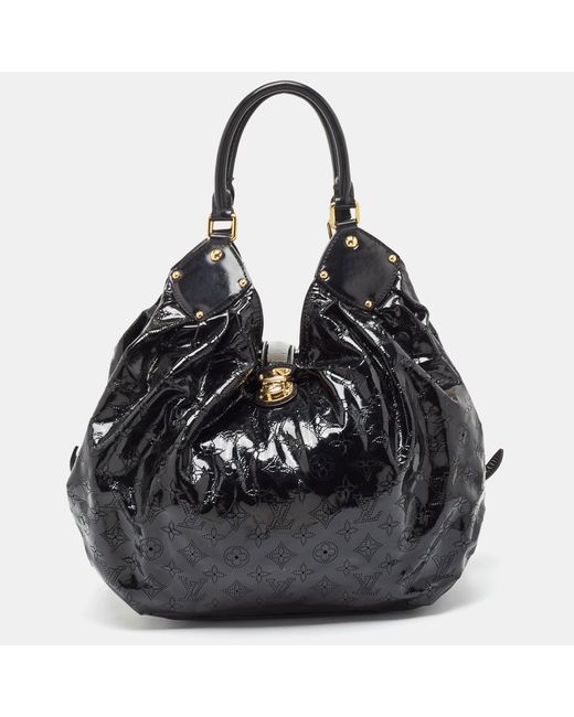 Louis Vuitton Black Mahina Patent Leather Limited Edition Surya Xl Bag
