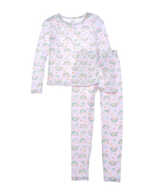 Rene Rofe White Rene Rofe 2Pc Pretty Pearl Snug Fit Pajama Set