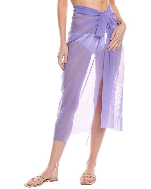 Norma Kamali Purple Ernie Scarf