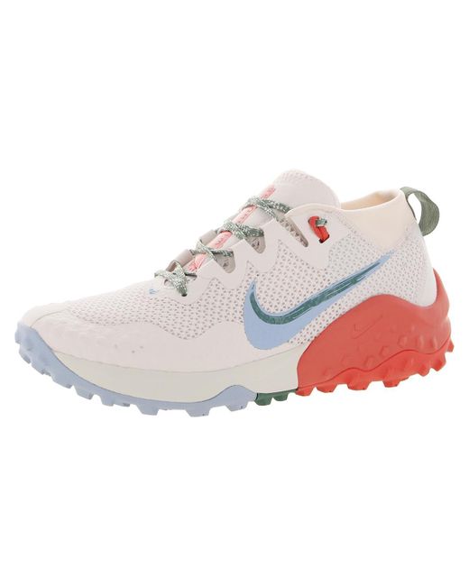 Nike Wild Horse 7 Lace Up Traction Hiking Shoes in White Lyst