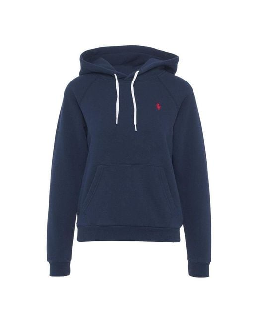 Polo Ralph Lauren Blue Hoodie With Drawstring Hood for men