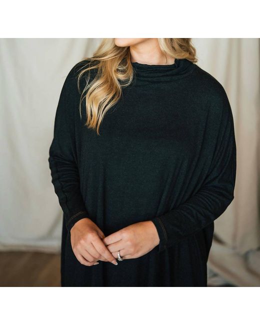 Tasha Polizzi Black Bess Pullover Tunic Top