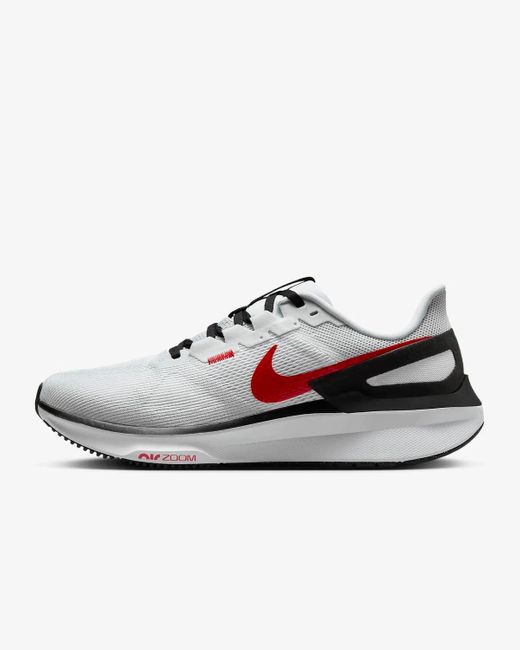 Nike White Structure 25 Air Zoom Shoes for men