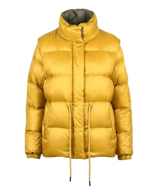 AFTER LABEL Yellow Polyamide Down Jacket