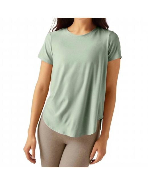 Beyond Yoga Green Featherweight On The Down Low Tee
