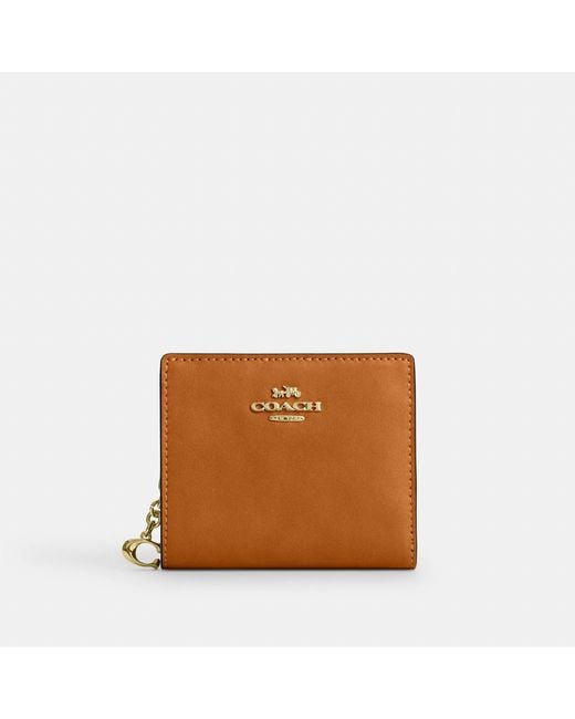 COACH Brown Snap Wallet