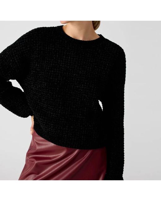 Sanctuary Under The Stars Chenille Sweater In Black