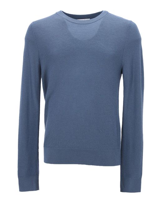 Sandro Blue Sandro Crewneck Knit Sweater for men