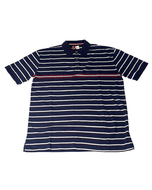 Bally Blue 6237584 Ink Striped Cotton Polo Shirt Size Xxl for men