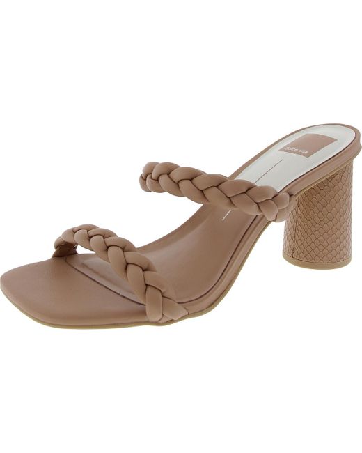 Dolce Vita Brown Braided Block Heels