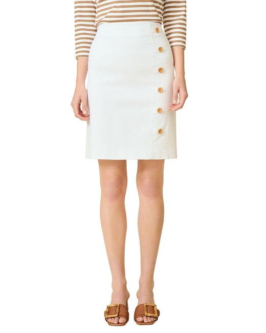 J.McLaughlin White Serina Skirt